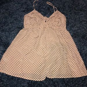 Express cream and black polka dot NWT!